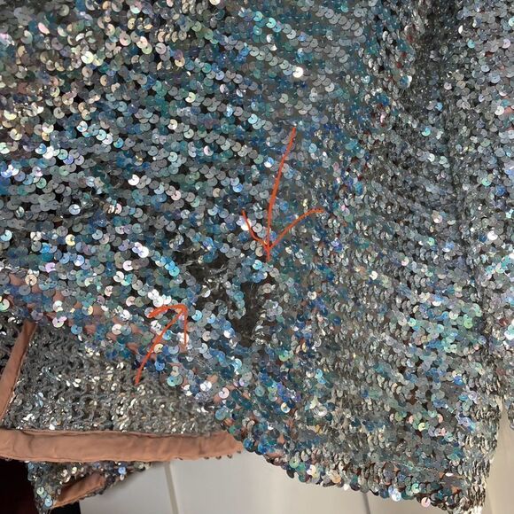 Vintage Sequins Silver 70’s Jacket - Picture 9 of 9
